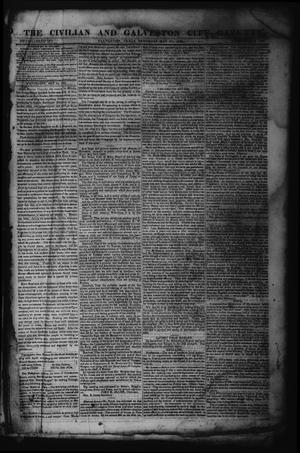 Primary view of object titled 'The Civilian and Galveston City Gazette. (Galveston, Tex.), Ed. 1 Saturday, May 27, 1843'.