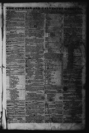 Primary view of object titled 'The Civilian and Galveston Gazette. (Galveston, Tex.), Vol. 6, Ed. 1 Wednesday, May 15, 1844'.