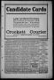 Thumbnail image of item number 3 in: 'The Crockett Courier (Crockett, Tex.), Vol. 25, No. 2, Ed. 1 Thursday, February 5, 1914'.