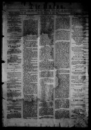 Primary view of object titled 'Die Union (Galveston, Tex.), Vol. 9, No. 119, Ed. 1 Tuesday, July 30, 1867'.