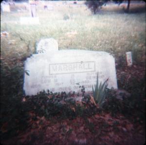 Primary view of object titled '[Marshall Grave in Harrison County]'.