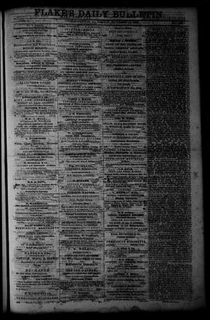 Primary view of object titled 'Flake's Daily Bulletin. (Galveston, Tex.), Vol. 1, No. 104, Ed. 1 Saturday, October 14, 1865'.