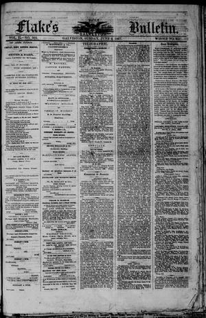 Primary view of object titled 'Flake's Daily Galveston Bulletin. (Galveston, Tex.), Vol. 2, No. 303, Ed. 1 Sunday, June 9, 1867'.
