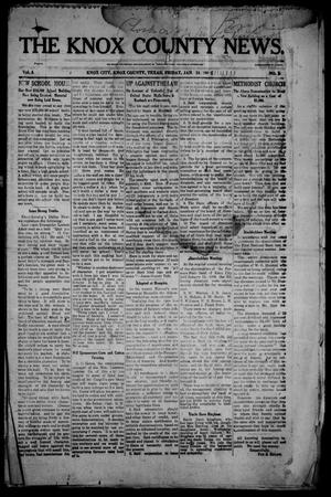 The Knox County News (Knox City, Tex.), Vol. 4, No. 1, Ed. 1 Friday, January 24, 1908