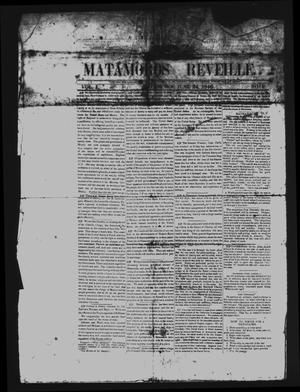 Primary view of object titled 'Matamoros Reveille (Matamoros, Mexico), Vol. 1, No. 1, Ed. 1 Wednesday, June 24, 1846'.