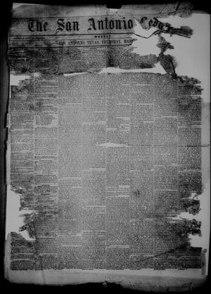 Primary view of object titled 'The San Antonio Ledger. (San Antonio, Tex.), Vol. 5, Ed. 1 Thursday, March 1, 1855'.