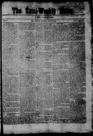 Primary view of object titled 'The Semi-Weekly News. (San Antonio, Tex.), Vol. 2, No. 164, Ed. 1 Monday, June 22, 1863'.