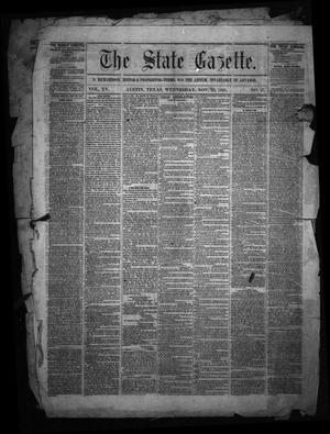 Primary view of object titled 'The State Gazette. (Austin, Tex.), Vol. 15, No. 17, Ed. 1 Wednesday, November 25, 1863'.