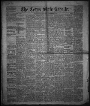 Primary view of object titled 'The Texas State Gazette. (Austin, Tex.), Vol. 18, No. 51, Ed. 1 Saturday, September 7, 1867'.
