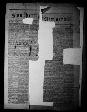 Primary view of object titled 'Southern Democrat. (Waco, Tex.), Vol. 1, No. 39, Ed. 1 Thursday, November 18, 1858'.