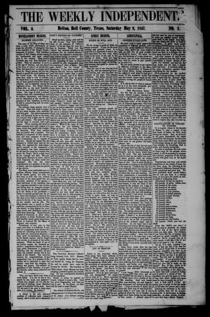Primary view of object titled 'The Weekly Independent. (Belton, Tex.), Vol. 2, No. 1, Ed. 1 Saturday, May 2, 1857'.