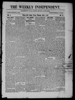 The Weekly Independent. (Belton, Tex.), Vol. 2, No. 11, Ed. 1 Thursday, July 9, 1857