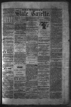 Primary view of object titled 'Tri-Weekly State Gazette. (Austin, Tex.), Vol. 2, No. 42, Ed. 1 Monday, March 8, 1869'.