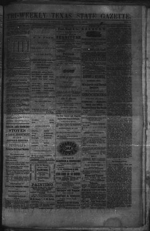 Primary view of object titled 'Tri-Weekly Texas State Gazette. (Austin, Tex.), Vol. 3, No. 1, Ed. 1 Wednesday, December 1, 1869'.