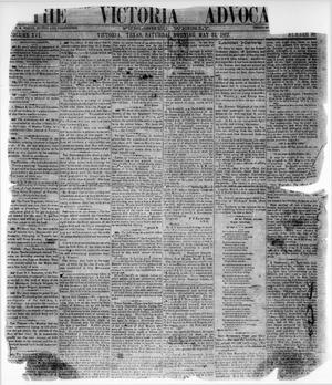 Primary view of object titled 'The Victoria Advocate. (Victoria, Tex.), Vol. 16, No. 38, Ed. 1 Saturday, May 24, 1862'.