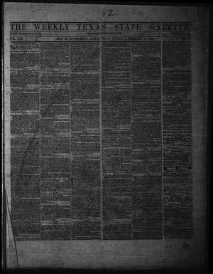 The Weekly Texas State Gazette. (Austin, Tex.), Vol. 13, No. 27, Ed. 1 Saturday, February 8, 1862