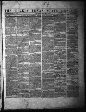 The Weekly Texas State Gazette. (Austin, Tex.), Vol. 13, No. 28, Ed. 1 Saturday, February 15, 1862