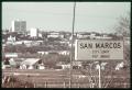 Photograph: [San Marcos City Limit Population Sign]