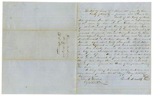 Primary view of object titled '[Bill of Sale for A. D. Kennard, May 12,1857]'.