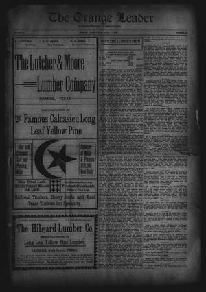 Primary view of object titled 'The Orange Leader, Citizen-Record Consolidated (Orange, Tex.), Vol. 16, No. 45, Ed. 1 Friday, April 7, 1905'.