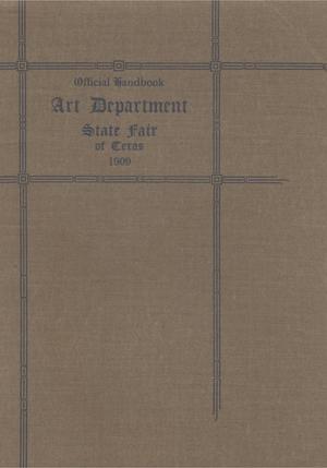 Primary view of object titled 'Official handbook: Art Department State Fair of Texas'.