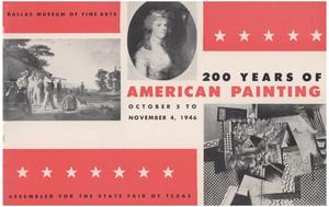 Primary view of object titled '200 Years of American Painting'.