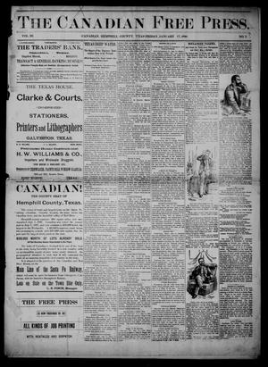Primary view of object titled 'The Canadian Free Press. (Canadian, Tex.), Vol. 3, No. 24, Ed. 1 Friday, January 17, 1890'.