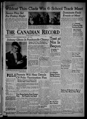 Primary view of object titled 'The Canadian Record (Canadian, Tex.), Vol. 66, No. 11, Ed. 1 Thursday, March 17, 1955'.
