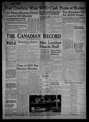 Primary view of object titled 'The Canadian Record (Canadian, Tex.), Vol. 66, No. 27, Ed. 1 Thursday, July 7, 1955'.