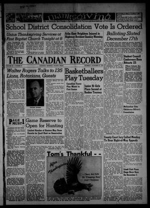 Primary view of object titled 'The Canadian Record (Canadian, Tex.), Vol. 66, No. 47, Ed. 1 Thursday, November 24, 1955'.