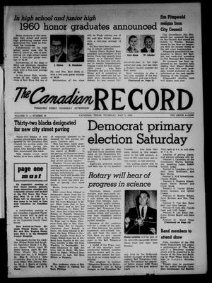 Primary view of object titled 'The Canadian Record (Canadian, Tex.), Vol. 71, No. 18, Ed. 1 Thursday, May 5, 1960'.