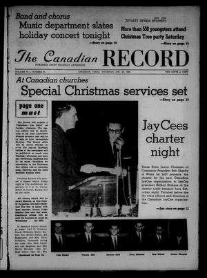 Primary view of object titled 'The Canadian Record (Canadian, Tex.), Vol. 73, No. 51, Ed. 1 Thursday, December 20, 1962'.