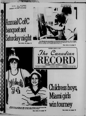 Primary view of object titled 'The Canadian Record (Canadian, Tex.), Vol. 91, No. 2, Ed. 1 Thursday, January 10, 1980'.