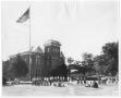 Thumbnail image of item number 1 in: '[Students gathered outside Old Main, Weatherford College]'.
