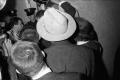 Photograph: [Crowded hallway at Dallas Police Headquarters]