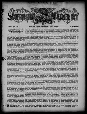 Primary view of object titled 'Southern Mercury. (Dallas, Tex.), Vol. 20, No. 27, Ed. 1 Thursday, July 5, 1900'.