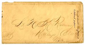 Primary view of object titled '[Envelope for Lieut. Hamilton K. Redway]'.