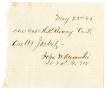 Text: [Receipt of Hamilton K. Redway, May 23, 1865]