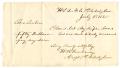 Letter: [Letter from Hamilton K. Redway to Mrs. Baker, July 11, 1865]