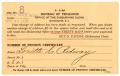 Thumbnail image of item number 1 in: '[Change of Address Notification, December 4, 1916]'.