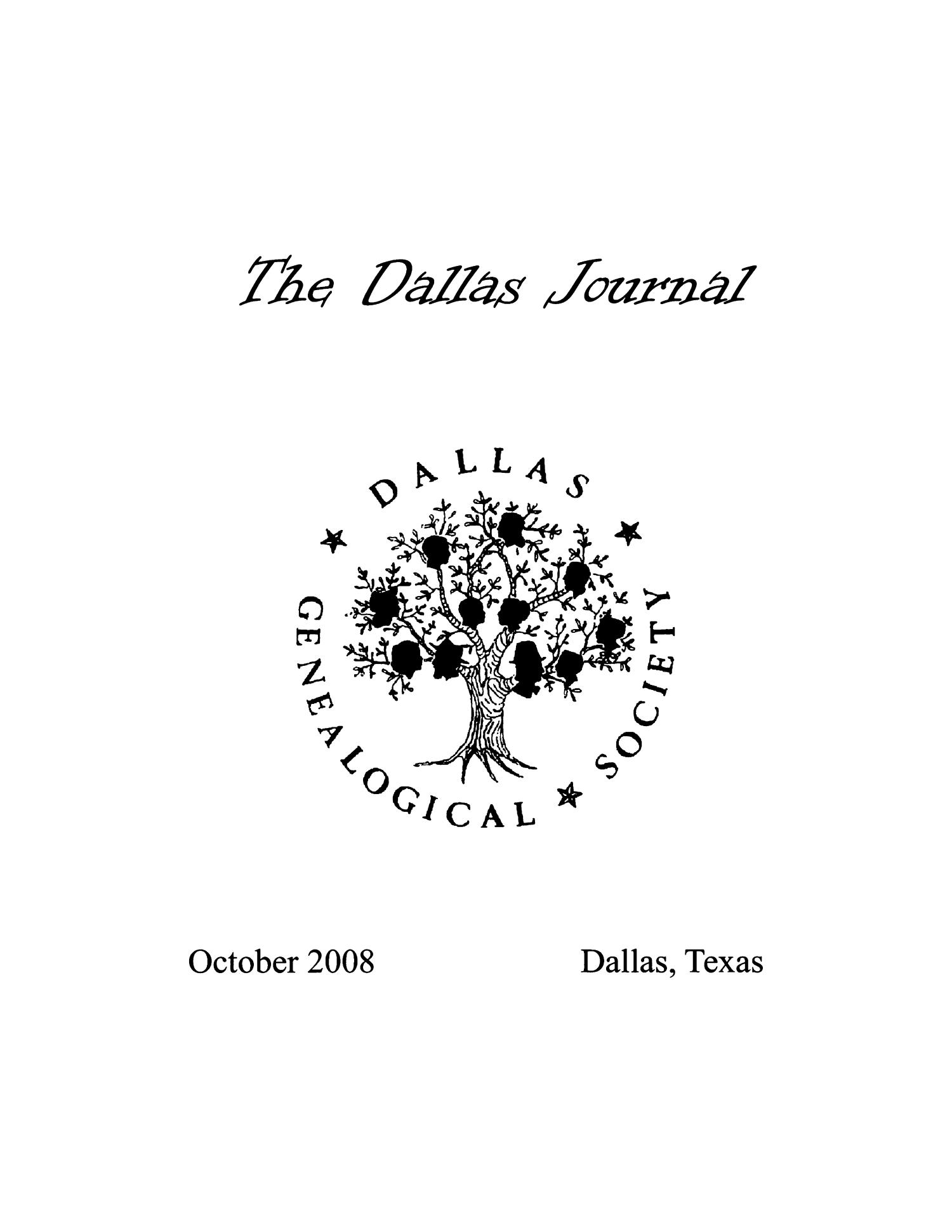 The Dallas Journal, Volume 54, 2008
                                                
                                                    Front Cover
                                                