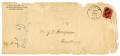 Text: [Envelope for letter from The First National Bank to Levi Perryman, A…