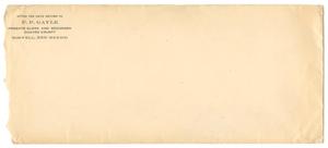 Primary view of object titled '[Envelope for letter from F.P. Gayle]'.