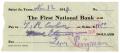 Legal Document: [Check from Levi Perryman to T.R. Culver, November 12, 1914]