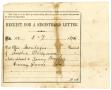 Primary view of [Receipt for registered letter, February 7, 1876]