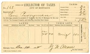 Primary view of object titled '[Receipt for taxes paid, December 1, 1902]'.