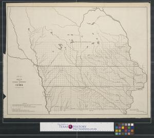Primary view of object titled 'Sketch of the public surveys in Iowa.'.