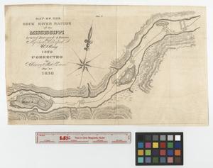Primary view of object titled 'Map of the Rock River rapids of the Mississippi.'.
