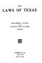Thumbnail image of item number 1 in: 'The Laws of Texas, 1937-1939 [Volume 31]'.