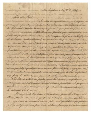 Primary view of object titled '[Letter from Henri Castro to Ferdinand Louis Huth, December 29, 1844]'.